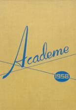 Academy High School 1958 yearbook cover photo