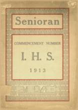 Indiana Joint High School 1913 yearbook cover photo
