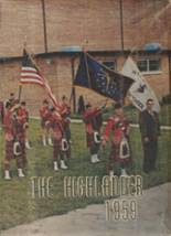 Highland High School 1959 yearbook cover photo