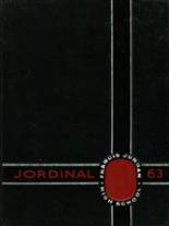 Jordan High School 1963 yearbook cover photo