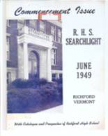 1949 Richford Junior - Senior High School Yearbook from Richford, Vermont cover image