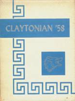 Clay City Community High School 1958 yearbook cover photo