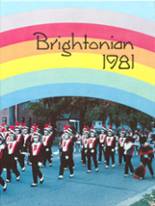 Brighton High School 1981 yearbook cover photo