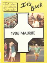 1986 Maur Hill Preparatory Yearbook from Atchison, Kansas cover image