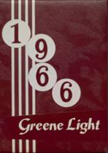 Greene Community High School 1966 yearbook cover photo