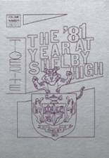 Shelby High School 1981 yearbook cover photo