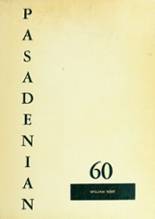 Pasadena High School 1960 yearbook cover photo