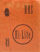 Ruthven-Ayrshire High School 1948 yearbook cover photo