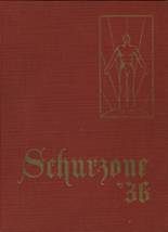 Schurz High School 1936 yearbook cover photo