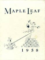 Maple Heights High School 1958 yearbook cover photo