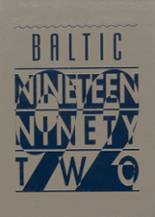 Baltic Public High School 1992 yearbook cover photo