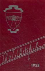 Whitefield High School 1958 yearbook cover photo