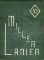 Lanier/Miller High School 1953 yearbook cover photo