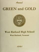 West Rutland High School 1961 yearbook cover photo
