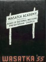 Wasatch Academy 1955 yearbook cover photo