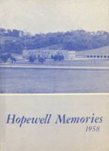 Hopewell High School 1958 yearbook cover photo