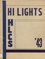 1943 Hadley-Luzerne High School Yearbook from Lake luzerne, New York cover image