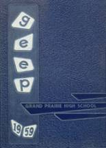 Grand Prairie High School 1959 yearbook cover photo