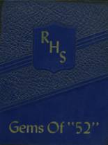 Rock Creek High School 1952 yearbook cover photo