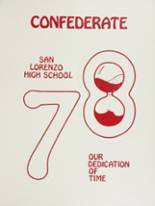 San Lorenzo High School 1978 yearbook cover photo