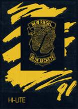 New Riegel High School 1991 yearbook cover photo