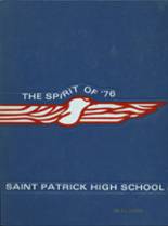 St. Patrick High School 1976 yearbook cover photo