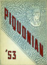 Piqua High School 1953 yearbook cover photo