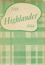 Highland High School 1954 yearbook cover photo