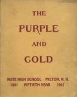 Nute High School 1941 yearbook cover photo