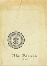 St. Anthony of Padua High School 1954 yearbook cover photo