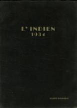 Indiana Joint High School 1934 yearbook cover photo