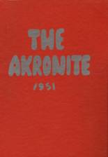 Akron High School 1951 yearbook cover photo