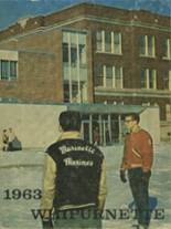 Marinette High School 1963 yearbook cover photo