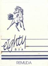 1986 Garfield High School Yearbook from Jordan, Montana cover image