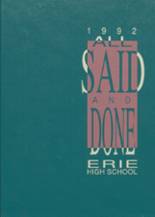 1992 Erie High School Yearbook from Erie, Kansas cover image