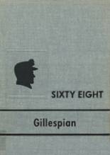 Gillespie Community High School 1968 yearbook cover photo