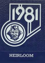 Burlington City High School 1981 yearbook cover photo