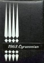 Cyrus High School 1963 yearbook cover photo