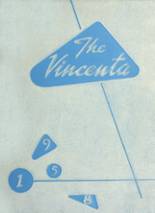 St. Vincent's High School 1958 yearbook cover photo