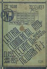1937 Central High School Yearbook from Newark, New Jersey cover image