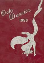 Oaks-Mission High School 1958 yearbook cover photo