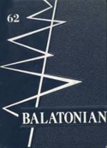 Balaton High School 1962 yearbook cover photo