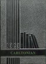 Carlton High School 1961 yearbook cover photo