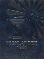 Highland High School 1981 yearbook cover photo