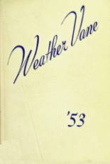Westfield High School 1953 yearbook cover photo