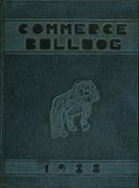 Commerce High School 1938 yearbook cover photo