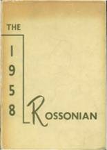 Ross High School 1958 yearbook cover photo