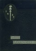 Elmira Free Academy 1937 yearbook cover photo