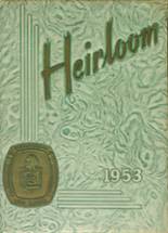 Burlington City High School 1953 yearbook cover photo