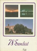 Sunset High School 1978 yearbook cover photo
